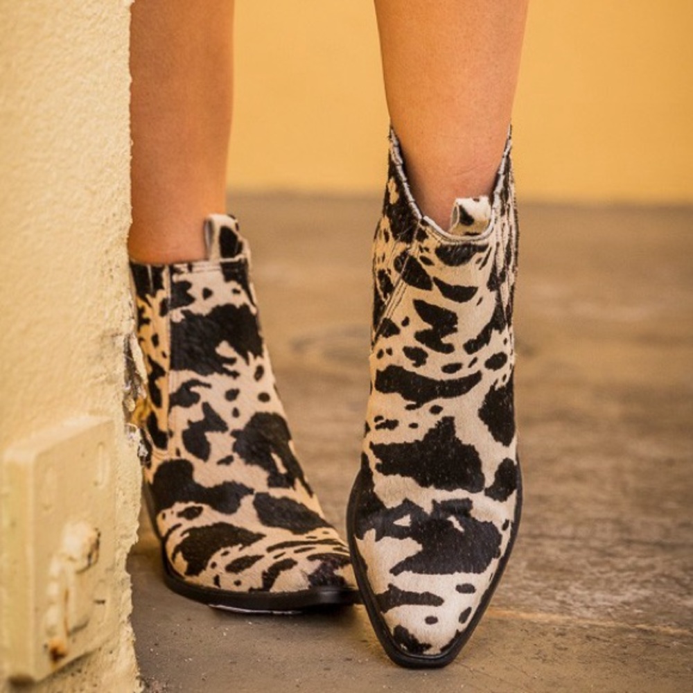 Genuine Leather Handmade Chelsea Boots by Old Cutler in Black Cow Hair